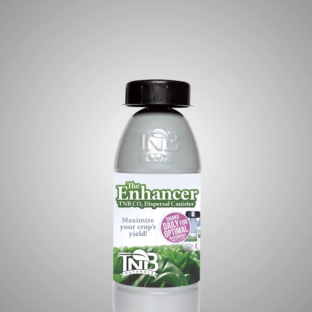 The Enhancer CO2 generator bottle for natural plant growth and crop yield optimization