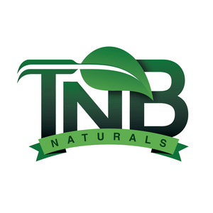 TNB Naturals logo with green leaf and banner design on white background