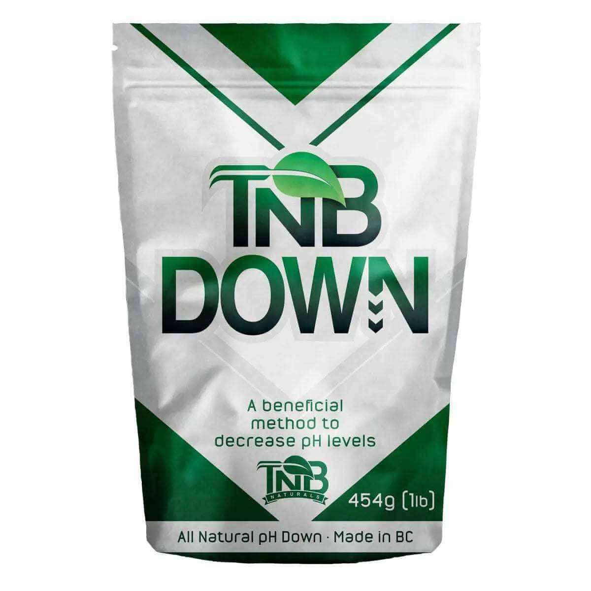 TNB Down product packaging on a white background