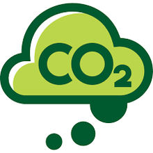 Load image into Gallery viewer, The Enhancer CO2 generator for plants icon with green cloud and CO2 text representing co2 generator for plants