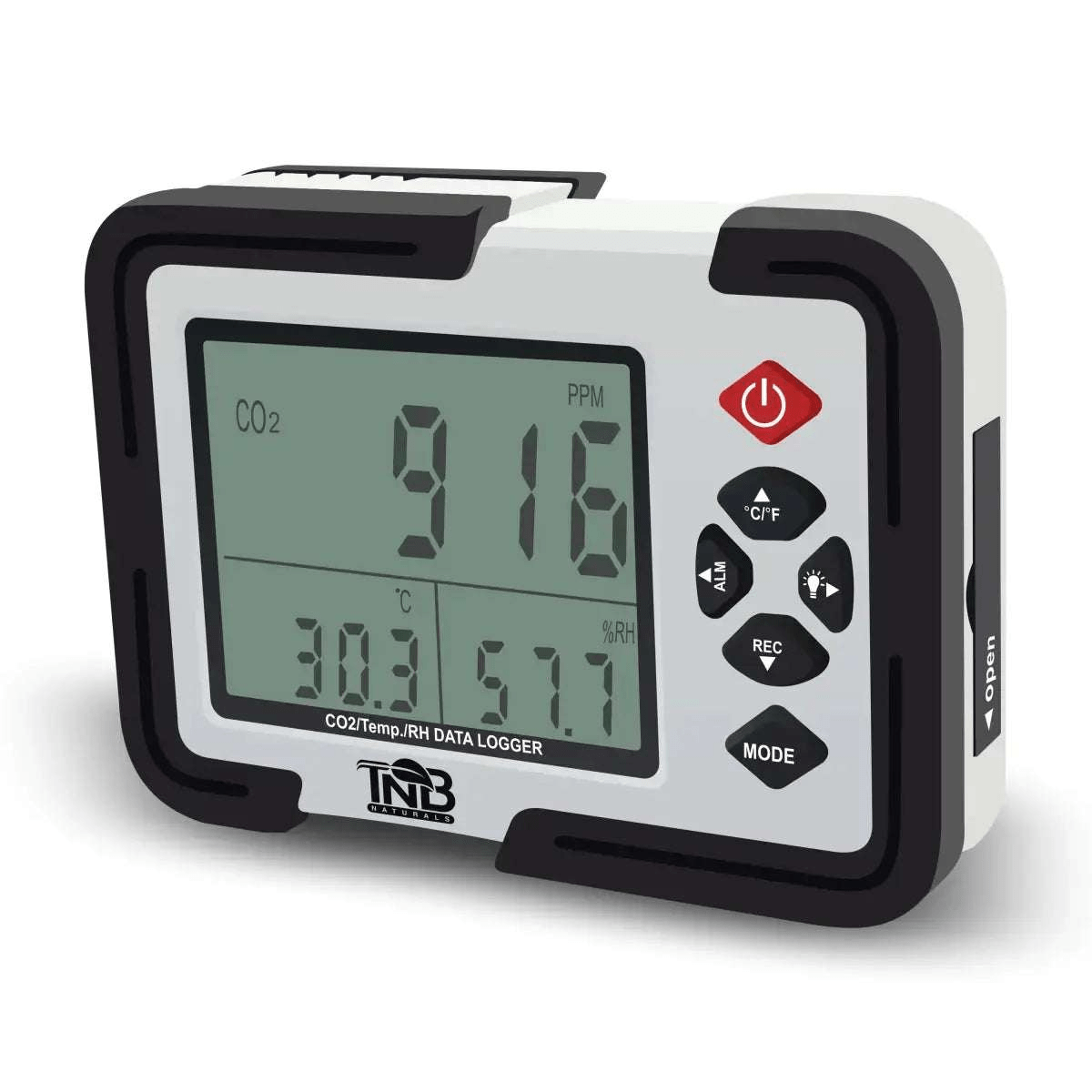 CO2-Monitor von TNB Naturals überwacht und zeigt die CO2-Konzentration an